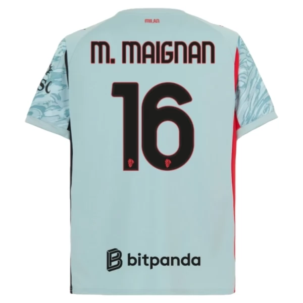 Fotbalový Dres AC Milan M.Maignan 16 Brankářský Domácí Sada 2025-2026 Fotbalový Dres AC Milan M.Maignan 16 Brankářský Domácí Sada 2025-2026