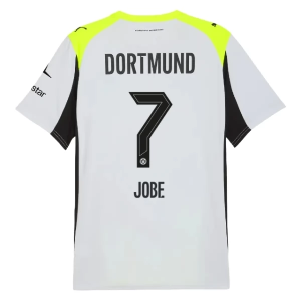 Fotbalový Dres BVB Borussia Dortmund Jobe 7 Venkovní Sada 2025-2026 Fotbalový Dres BVB Borussia Dortmund Jobe 7 Venkovní Sada 2025-2026