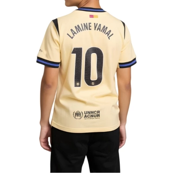 Fotbalový Dres FC Barcelona Lamine Yamal 10 Dětský Venkovní Sada 2025-2026 Fotbalový Dres FC Barcelona Lamine Yamal 10 Dětský Venkovní Sada 2025-2026