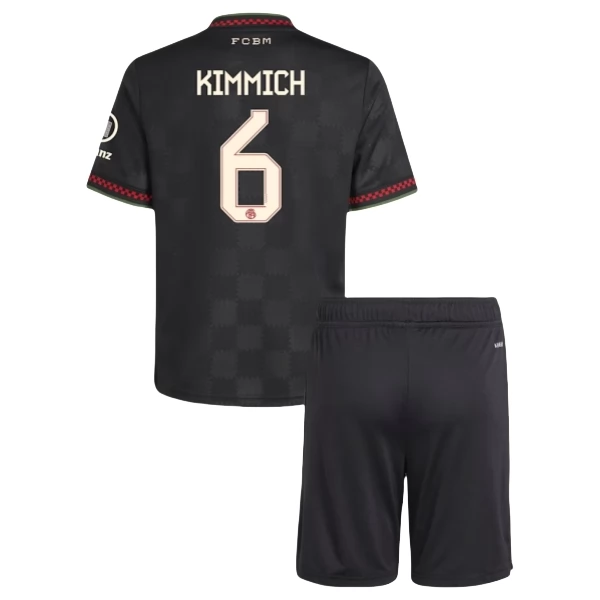 Fotbalový Dres FC Bayern Mnichov Kimmich 6 Dětský Alternativní Sada 2025-2026 Fotbalový Dres FC Bayern Mnichov Kimmich 6 Dětský Alternativní Sada 2025-2026