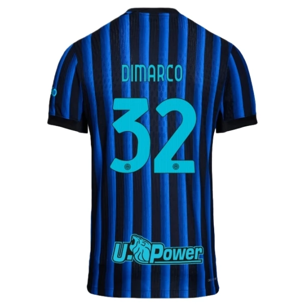 Fotbalový Dres Inter Milan Dimarco 32 Domácí Sada 2025-2026 Fotbalový Dres Inter Milan Dimarco 32 Domácí Sada 2025-2026