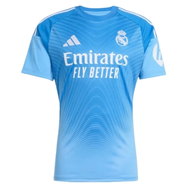 Fotbalový Dres Real Madrid Courtois 1 Brankářský Domácí Sada 2025-2026 Fotbalový Dres Real Madrid Courtois 1 Brankářský Domácí Sada 2025-2026