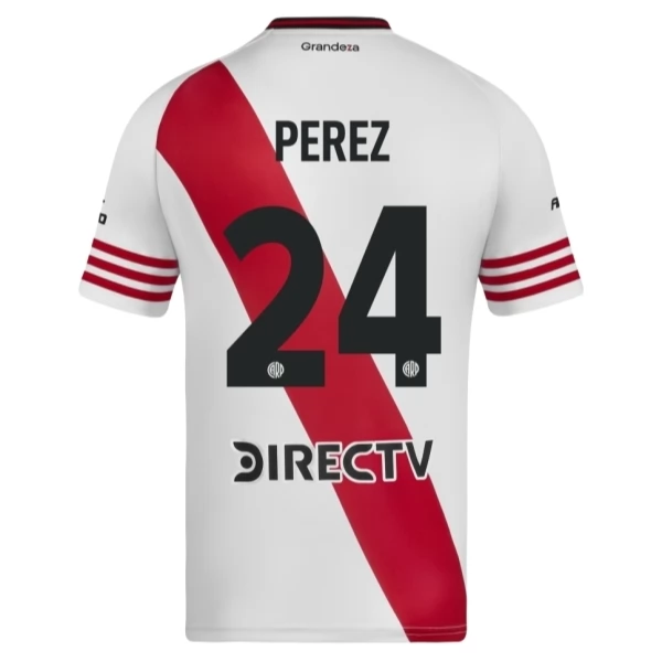 Fotbalový Dres River Plate Perez 24 Domácí Sada 2025-2026 Fotbalový Dres River Plate Perez 24 Domácí Sada 2025-2026