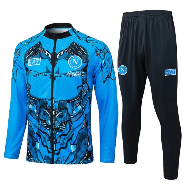 Tréninková Bunda Souprava SSC Napoli Dětský 2025-26 - Modrá Tréninková Bunda Souprava SSC Napoli Dětský 2025-26 - Modrá