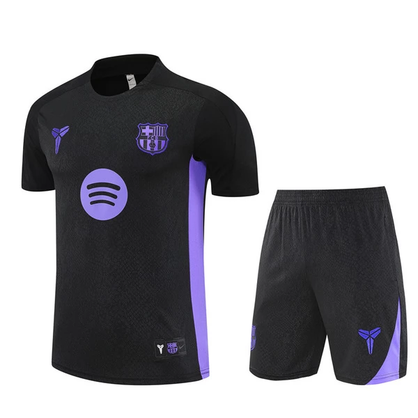 Tréninkový Dres Souprava FC Barcelona Dětský 2025-26 - Shorts Černá Tréninkový Dres Souprava FC Barcelona Dětský 2025-26 - Shorts Černá