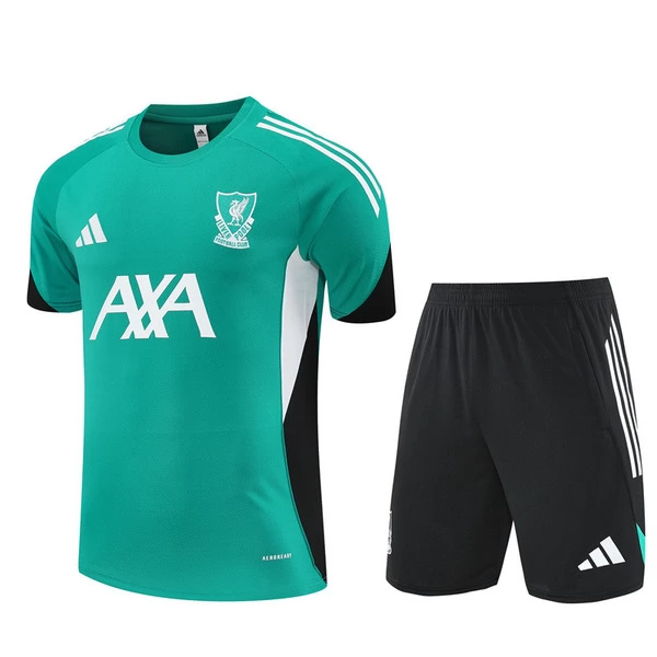 Tréninkový Dres Souprava Liverpool Dětský 2025-26 - Shorts Zelená Tréninkový Dres Souprava Liverpool Dětský 2025-26 - Shorts Zelená