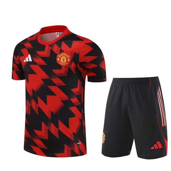 Tréninkový Dres Souprava Manchester United 2025-26 - Shorts Červená Tréninkový Dres Souprava Manchester United 2025-26 - Shorts Červená