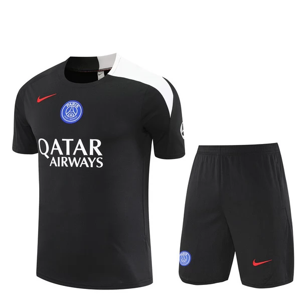 Tréninkový Dres Souprava Paris Saint Germain Dětský 2025-26 - Shorts Černá Tréninkový Dres Souprava Paris Saint Germain Dětský 2025-26 - Shorts Černá